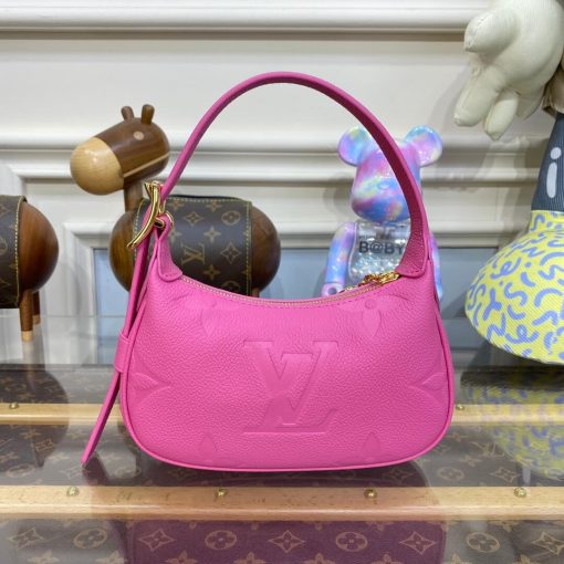 Louis Vuitton Monogram Empreinte Mini Moon Bag Pink - Image 8
