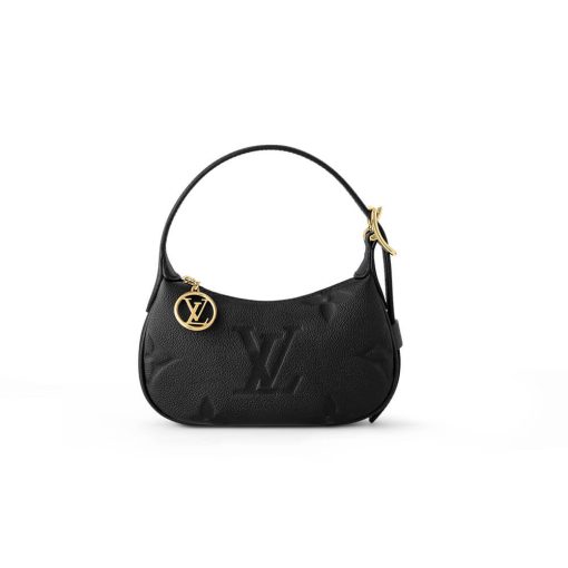 Louis Vuitton Monogram Empreinte Mini Moon Bag Black
