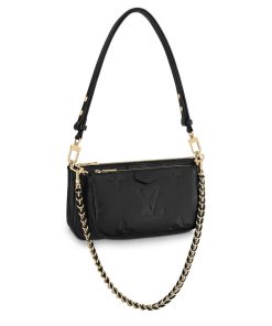 Louis Vuitton Monogram Empreinte Multi Pochette Accessoires M80447 M80399 Black