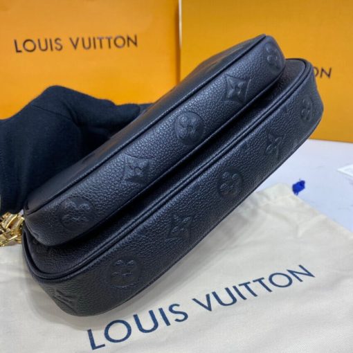 Louis Vuitton Monogram Empreinte Multi Pochette Accessoires M80447 M80399 Black - Image 7