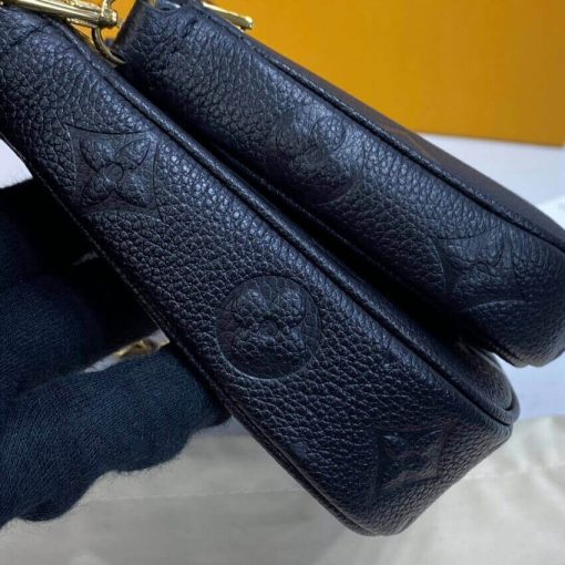Louis Vuitton Monogram Empreinte Multi Pochette Accessoires M80447 M80399 Black - Image 8