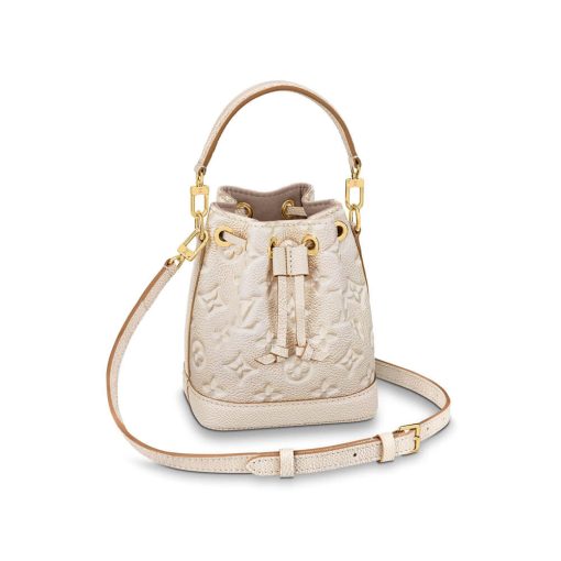 Louis Vuitton Monogram Empreinte Nano Noe M81626 M81463 Beige