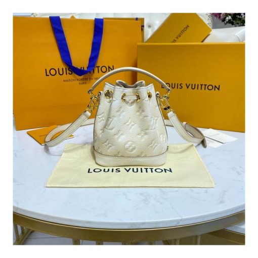 Louis Vuitton Monogram Empreinte Nano Noe M81626 M81463 Beige - Image 5