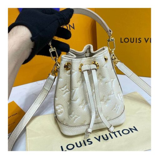 Louis Vuitton Monogram Empreinte Nano Noe M81626 M81463 Beige - Image 7
