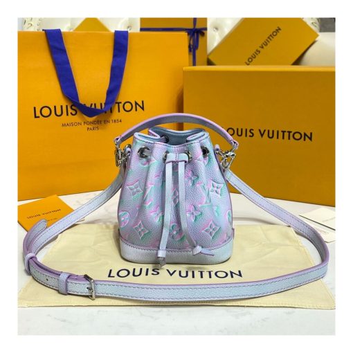 Louis Vuitton Monogram Empreinte Nano Noe M81626 M81463 Blue - Image 3