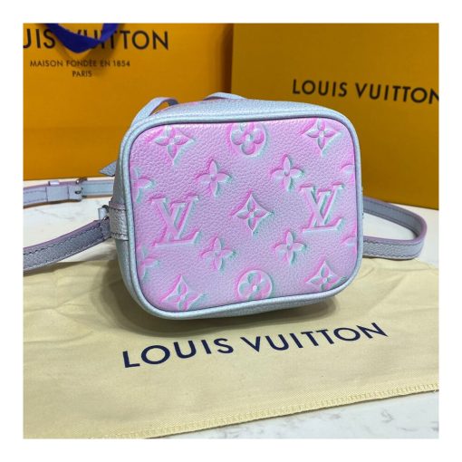 Louis Vuitton Monogram Empreinte Nano Noe M81626 M81463 Blue - Image 6