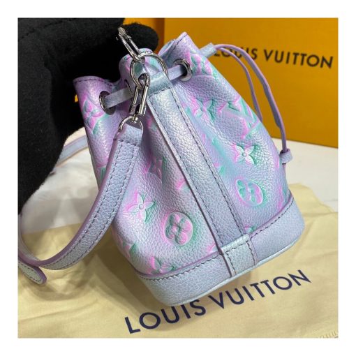 Louis Vuitton Monogram Empreinte Nano Noe M81626 M81463 Blue - Image 7