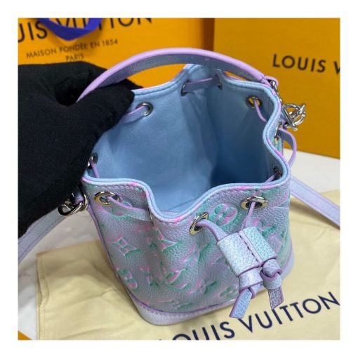 Louis Vuitton Monogram Empreinte Nano Noe M81626 M81463 Blue - Image 11
