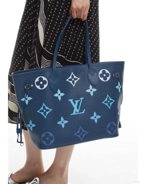 Louis Vuitton Monogram Empreinte Neverfull MM M46514 Blue - Image 2