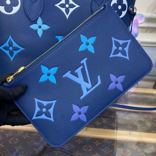 Louis Vuitton Monogram Empreinte Neverfull MM M46514 Blue - Image 11