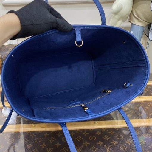 Louis Vuitton Monogram Empreinte Neverfull MM M46514 Blue - Image 12