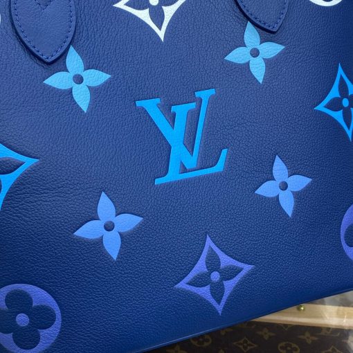 Louis Vuitton Monogram Empreinte Neverfull MM M46514 Blue - Image 10