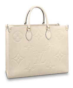 Louis Vuitton Monogram Empreinte Onthego GM M44925 M45081 Beige