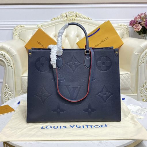 Louis Vuitton Monogram Empreinte Onthego GM M44925 M45081 Blue - Image 4