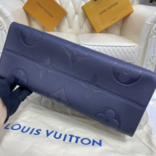 Louis Vuitton Monogram Empreinte Onthego GM M44925 M45081 Blue - Image 5