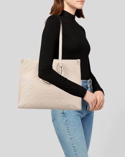 Louis Vuitton Monogram Empreinte Onthego GM M44925 M45081 Beige - Image 5