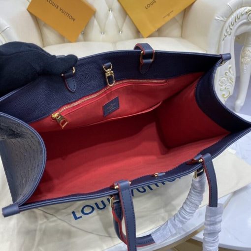 Louis Vuitton Monogram Empreinte Onthego GM M44925 M45081 Blue - Image 9