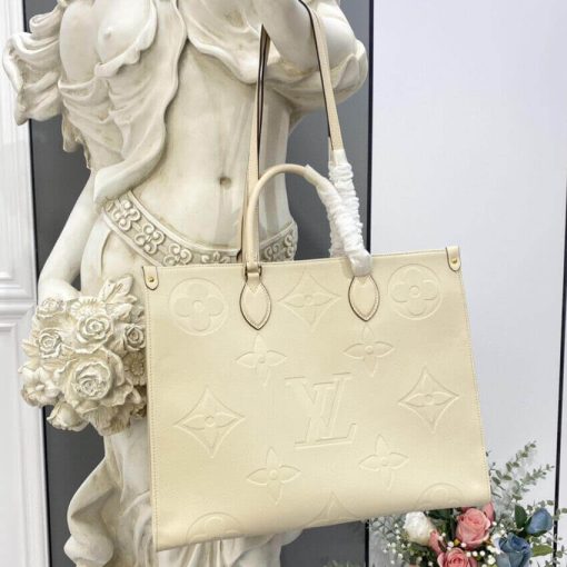 Louis Vuitton Monogram Empreinte Onthego GM M44925 M45081 Beige - Image 6