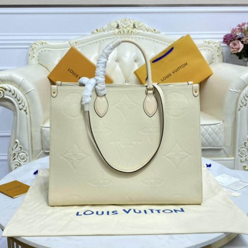 Louis Vuitton Monogram Empreinte Onthego GM M44925 M45081 Beige - Image 9