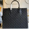 Louis Vuitton Monogram Empreinte Onthego GM M44933 Black