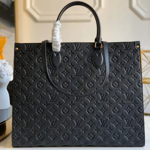 Louis Vuitton Monogram Empreinte Onthego GM M44933 Black
