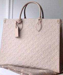 Louis Vuitton Monogram Empreinte Onthego GM M44933 Nude Pink