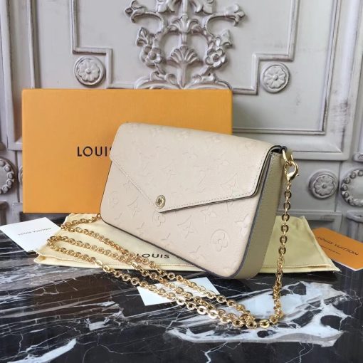 Louis Vuitton Monogram Empreinte Pochette Felicie M64064 Beige - Image 2