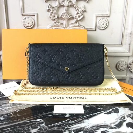 Louis Vuitton Monogram Empreinte Pochette Felicie M64064 Red - Image 10