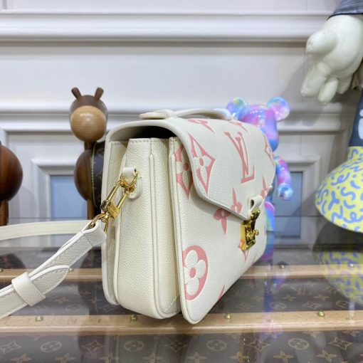 Louis Vuitton Monogram Empreinte Pochette Metis Creme/Rose Trianon - Image 3