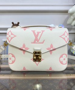 Louis Vuitton Monogram Empreinte Pochette Metis Creme/Rose Trianon