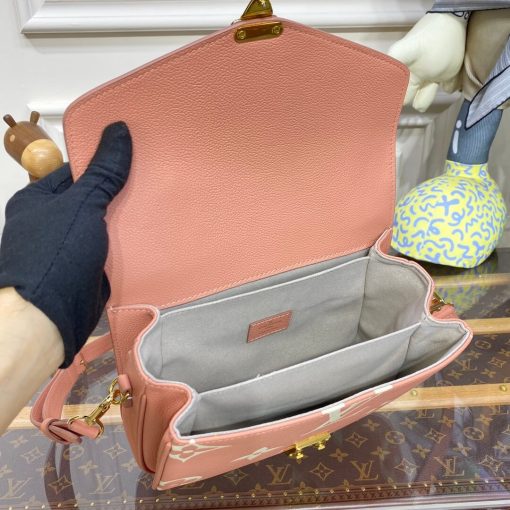 Louis Vuitton Monogram Empreinte Pochette Metis M46302 Pink/Cream - Image 13