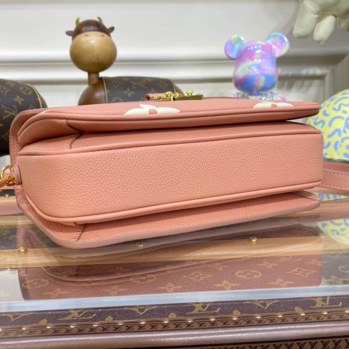 Louis Vuitton Monogram Empreinte Pochette Metis M46302 Pink/Cream - Image 8