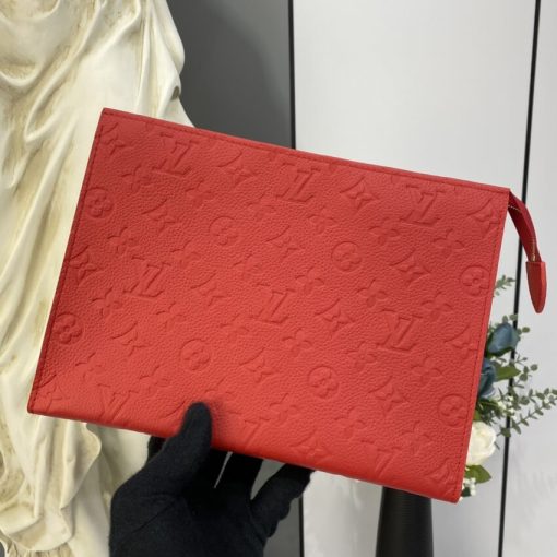 Louis Vuitton Monogram Empreinte Pochette Toilette 26 M45665 M45666 Red - Image 2