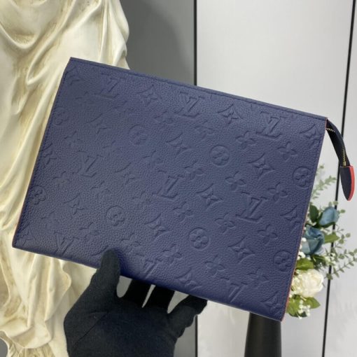 Louis Vuitton Monogram Empreinte Pochette Toilette 26 M45665 M45666 Red - Image 22
