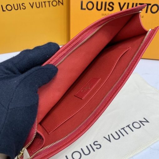 Louis Vuitton Monogram Empreinte Pochette Toilette 26 M45665 M45666 Red - Image 10