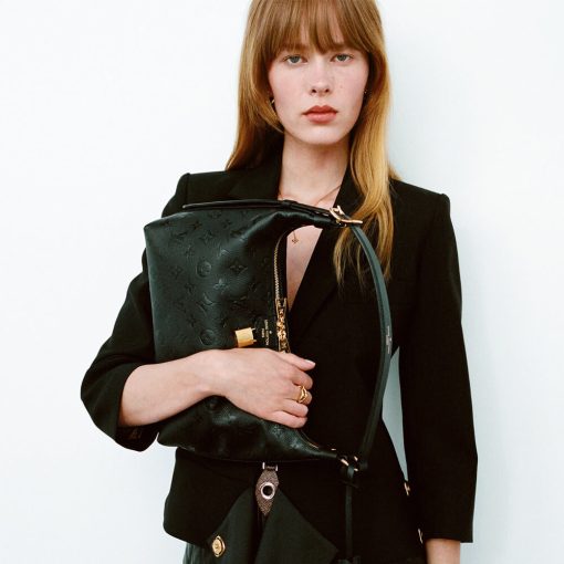 Louis Vuitton Monogram Empreinte Sac Sport Bag Black - Image 2