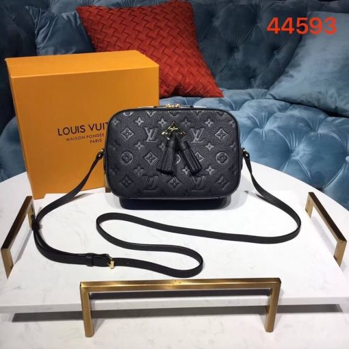 Louis Vuitton Monogram Empreinte Saintonge M44593 Black - Image 2