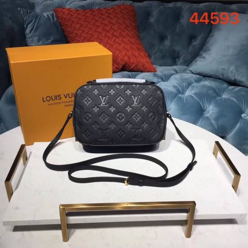 Louis Vuitton Monogram Empreinte Saintonge M44593 Black - Image 4