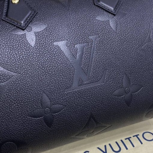 Louis Vuitton Monogram Empreinte Speedy Bandouliere 25 Black - Image 5