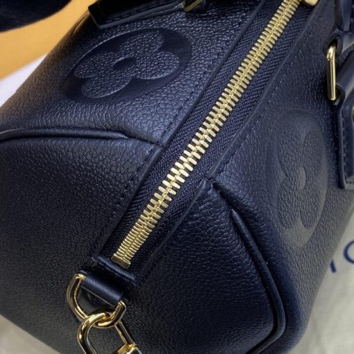 Louis Vuitton Monogram Empreinte Speedy Bandouliere 25 Black - Image 6