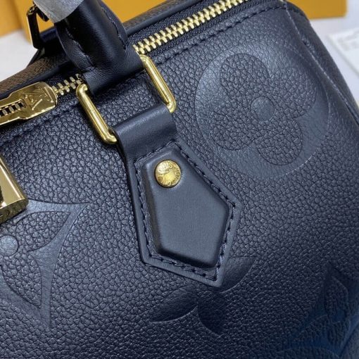 Louis Vuitton Monogram Empreinte Speedy Bandouliere 25 Black - Image 7