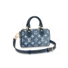 Louis Vuitton Monogram Jacquard Denim Nano Speedy M81168 M81213 Blue