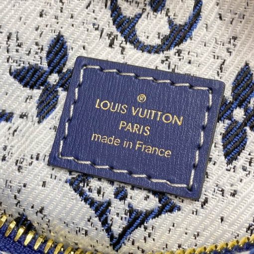 Louis Vuitton Monogram Jacquard Denim Nano Speedy M81168 M81213 Blue - Image 13