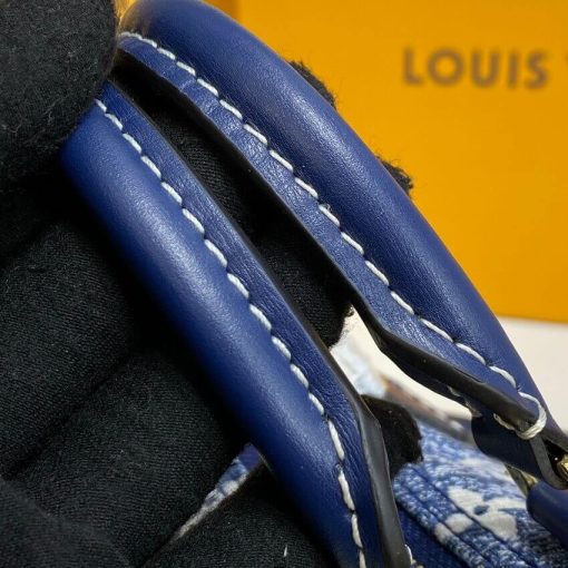 Louis Vuitton Monogram Jacquard Denim Nano Speedy M81168 M81213 Blue - Image 15