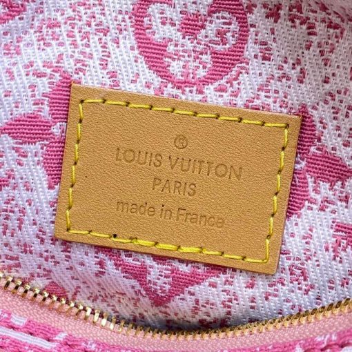 Louis Vuitton Monogram Jacquard Denim Nano Speedy M81168 M81213 Pink - Image 17