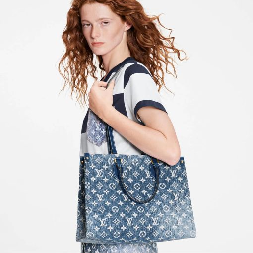 Louis Vuitton Monogram Jacquard Denim OnTheGo MM M59608 - Image 2