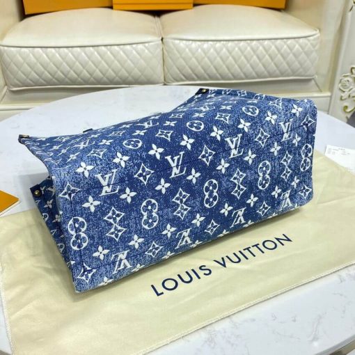 Louis Vuitton Monogram Jacquard Denim OnTheGo MM M59608 - Image 7