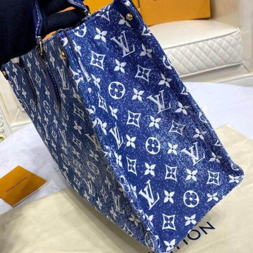 Louis Vuitton Monogram Jacquard Denim OnTheGo MM M59608 - Image 9
