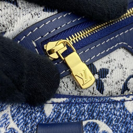 Louis Vuitton Monogram Jacquard Denim Speedy Bandouliere 25 M59609 - Image 16