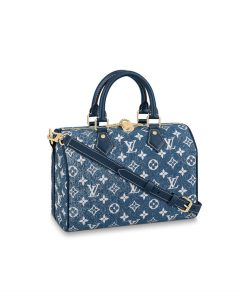 Louis Vuitton Monogram Jacquard Denim Speedy Bandouliere 25 M59609